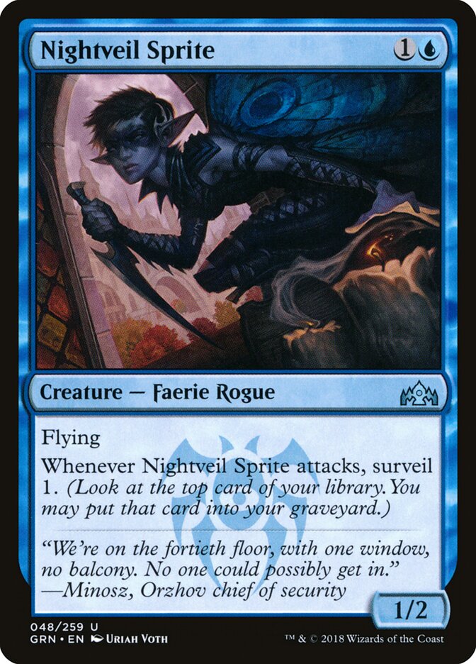 Nightveil Sprite · Guilds of Ravnica (GRN) #48