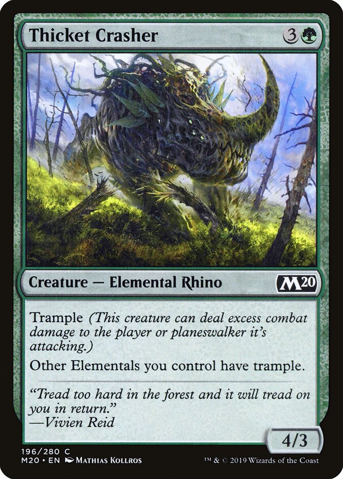 Thicket Crasher · Core Set 2020 (M20) #196