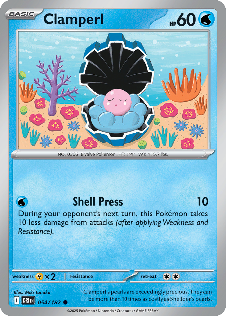 Clamperl · Destined Rivals (SV10) #54