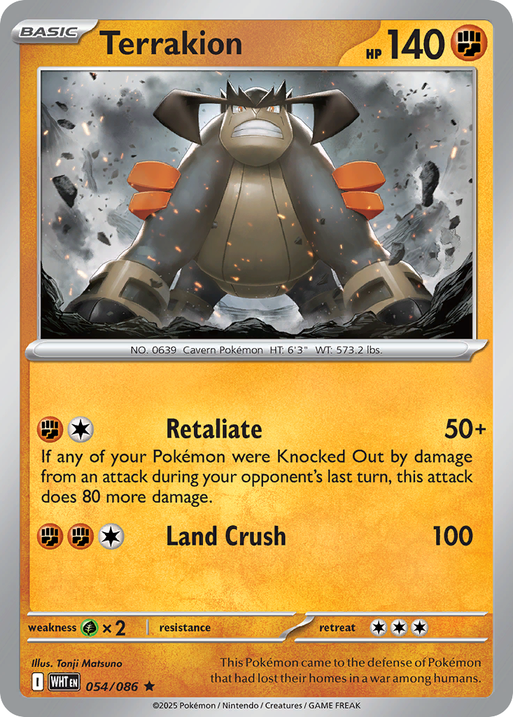 Terrakion · White Flare (RSV10PT5) #54