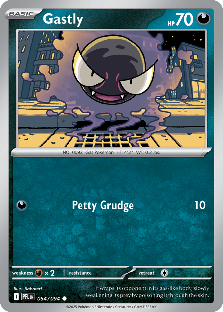 Gastly · Phantasmal Flames (ME2) #54