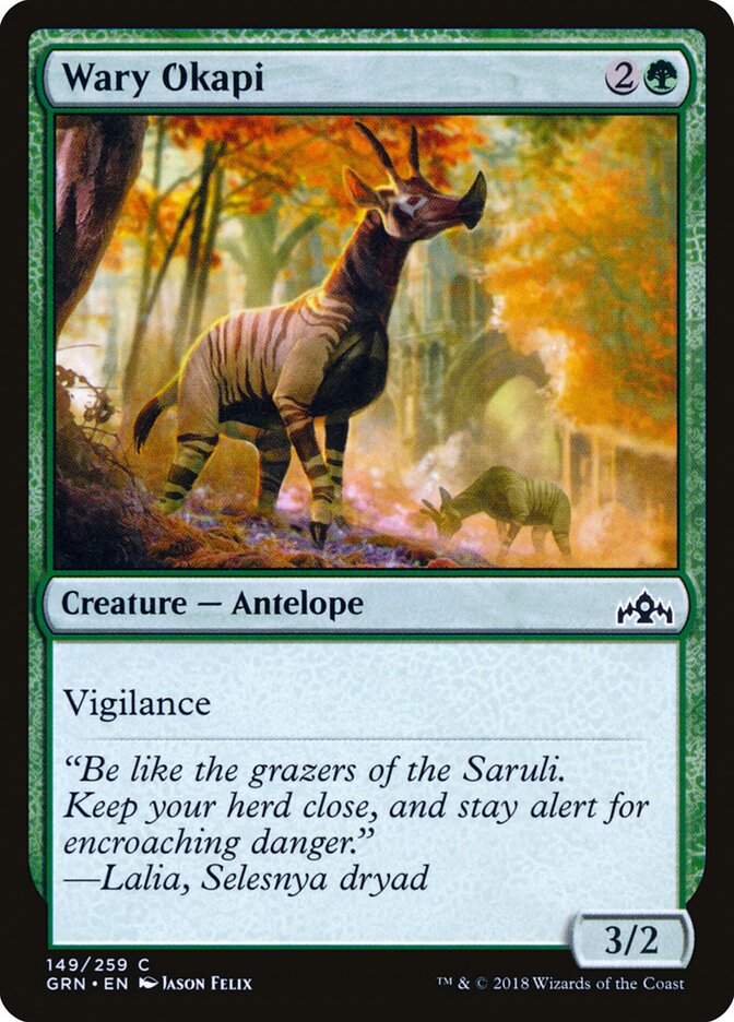 Wary Okapi · Guilds of Ravnica (GRN) #149