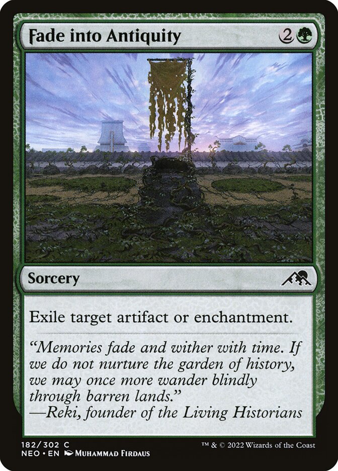 Fade into Antiquity · Kamigawa: Neon Dynasty (NEO) #182
