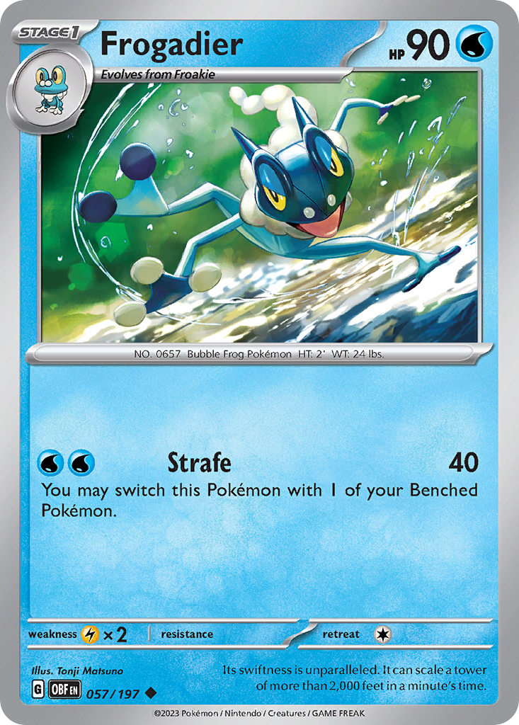 Frogadier · Obsidian Flames (SV3) #57
