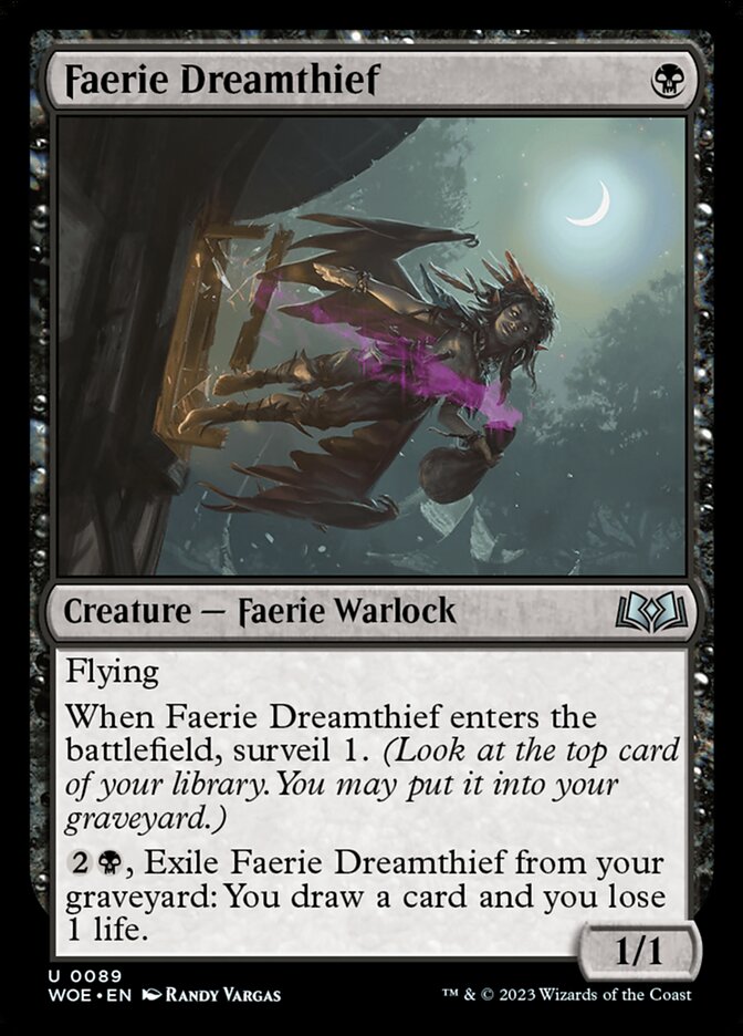 Faerie Dreamthief · Wilds of Eldraine (WOE) #89