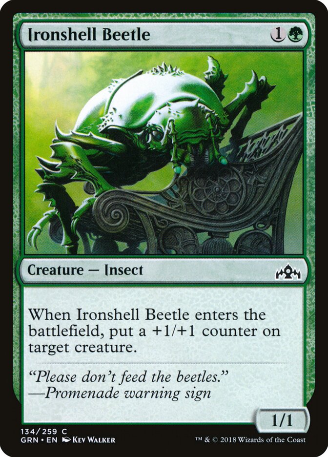 Ironshell Beetle · Guilds of Ravnica (GRN) #134