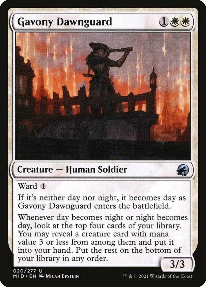 Gavony Dawnguard · Innistrad: Midnight Hunt (MID) #20