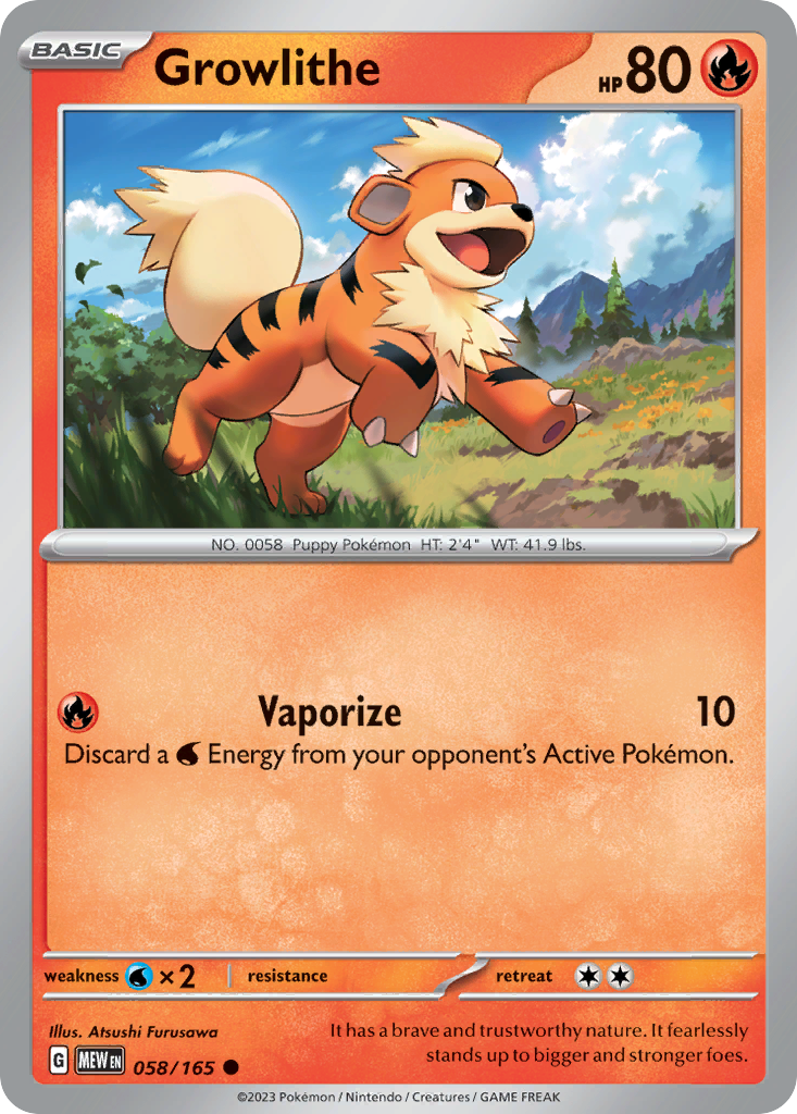 Growlithe · 151 (SV3PT5) #58