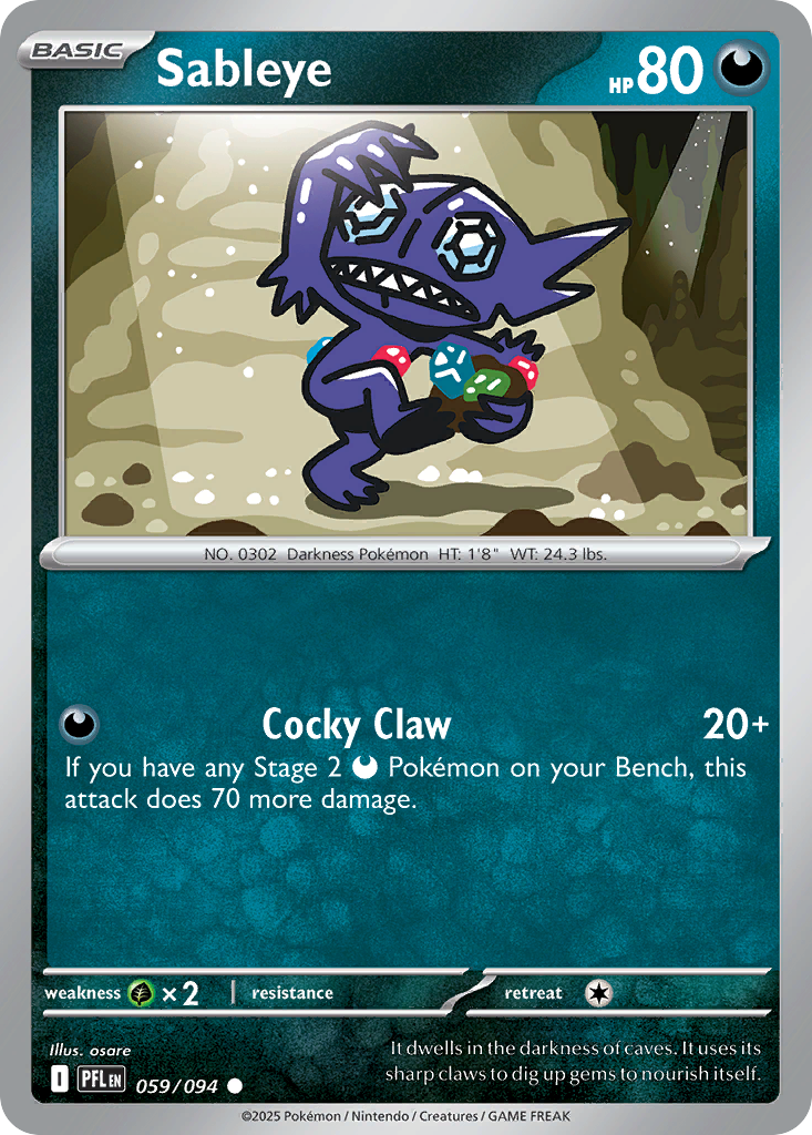 Sableye · Phantasmal Flames (ME2) #59