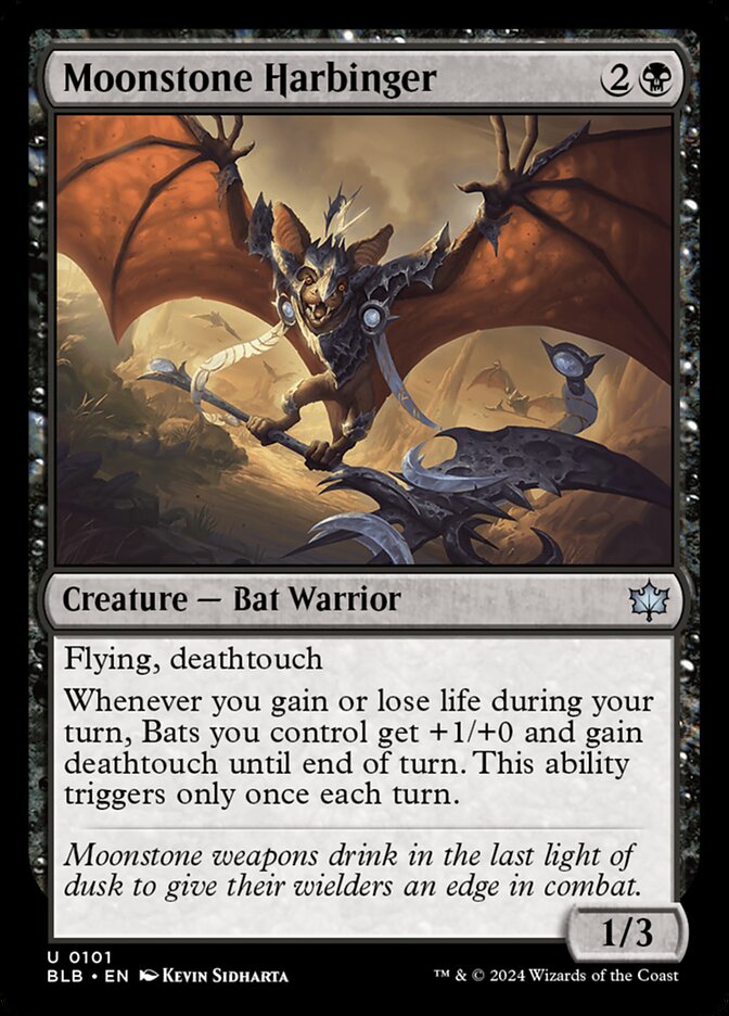 Moonstone Harbinger · Bloomburrow (BLB) #101