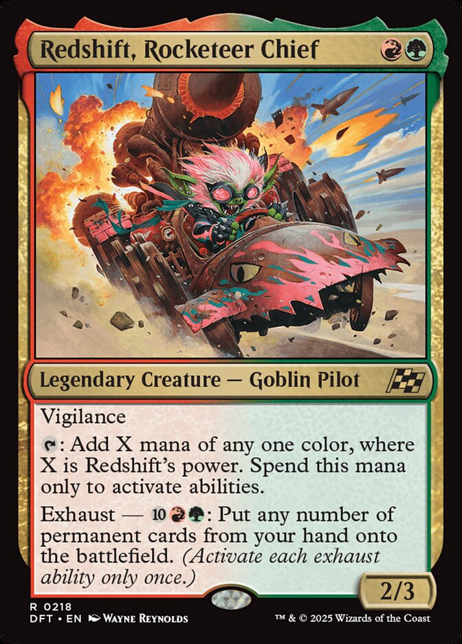 Redshift, Rocketeer Chief · Aetherdrift (DFT) #218