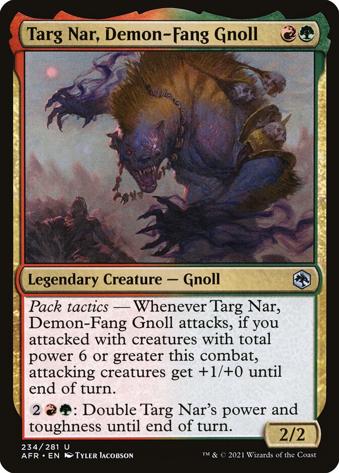 Targ Nar, Demon-Fang Gnoll · Adventures in the Forgotten Realms (AFR) #234