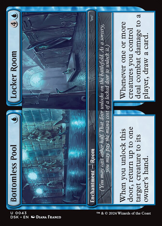 Bottomless Pool // Locker Room · Duskmourn: House of Horror (DSK) #43