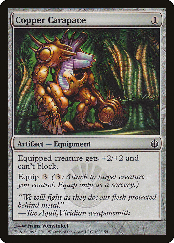 Copper Carapace · Mirrodin Besieged (MBS) #102