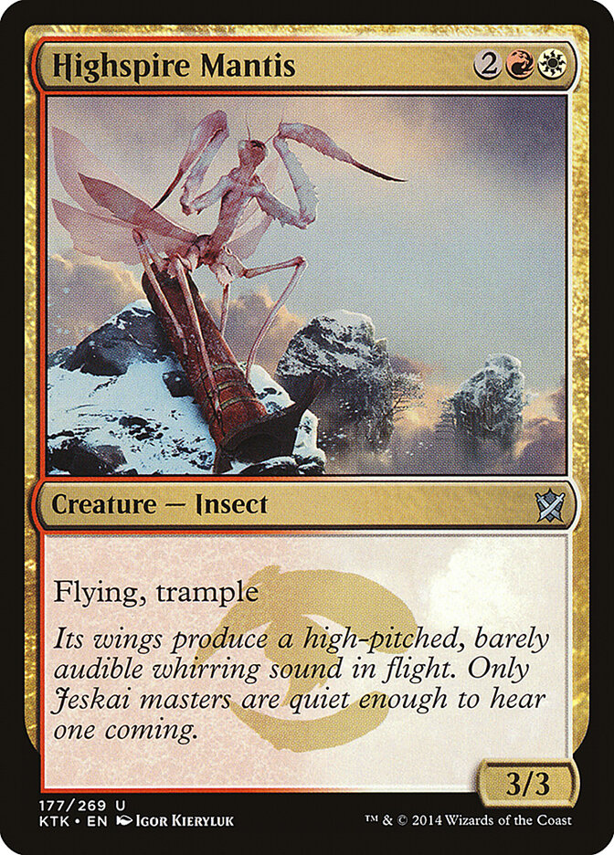 Highspire Mantis · Khans of Tarkir (KTK) #177