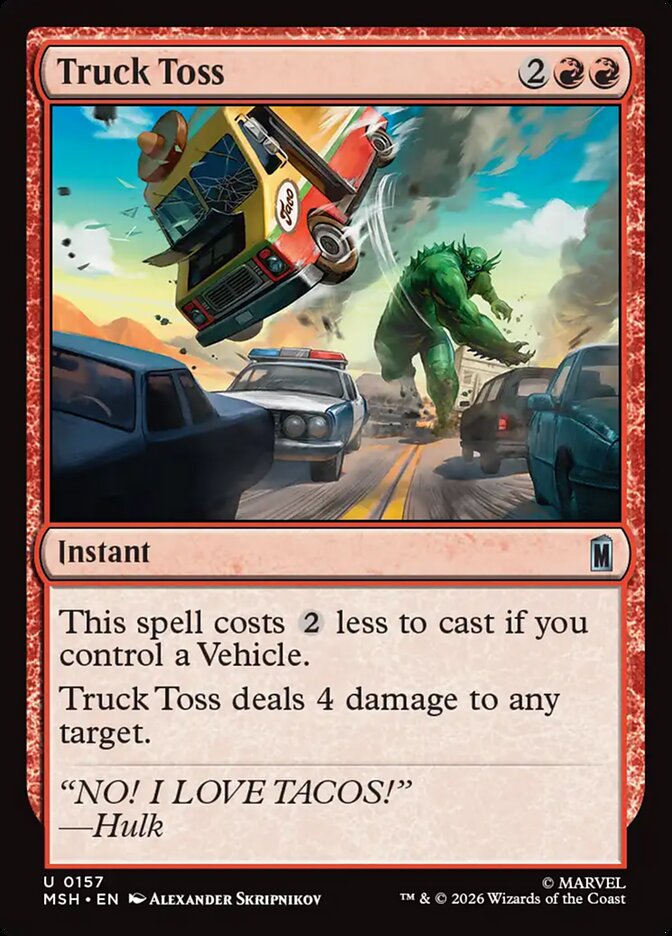Truck Toss · Marvel Super Heroes (MSH) #157