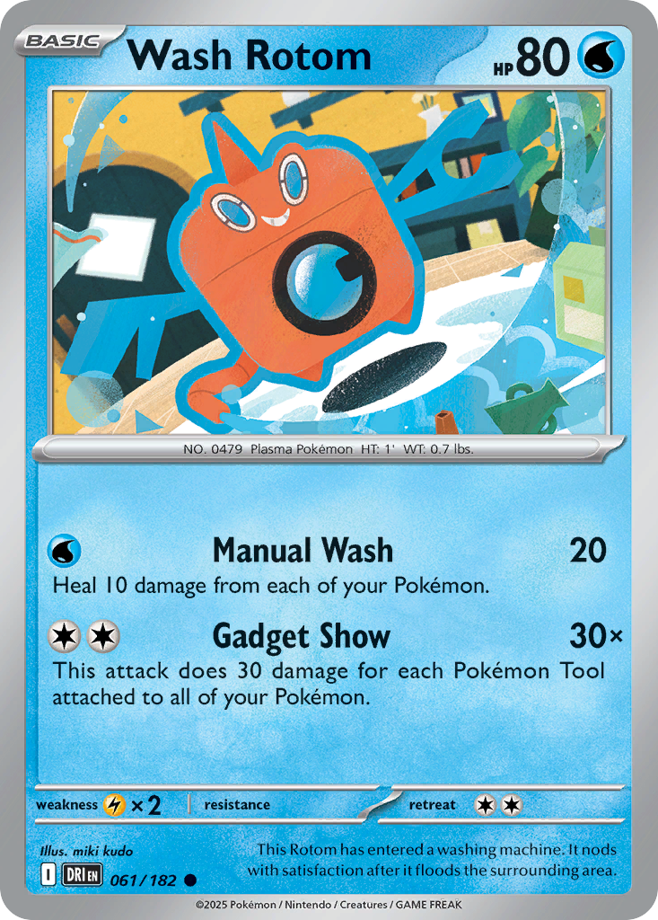 Wash Rotom · Destined Rivals (SV10) #61