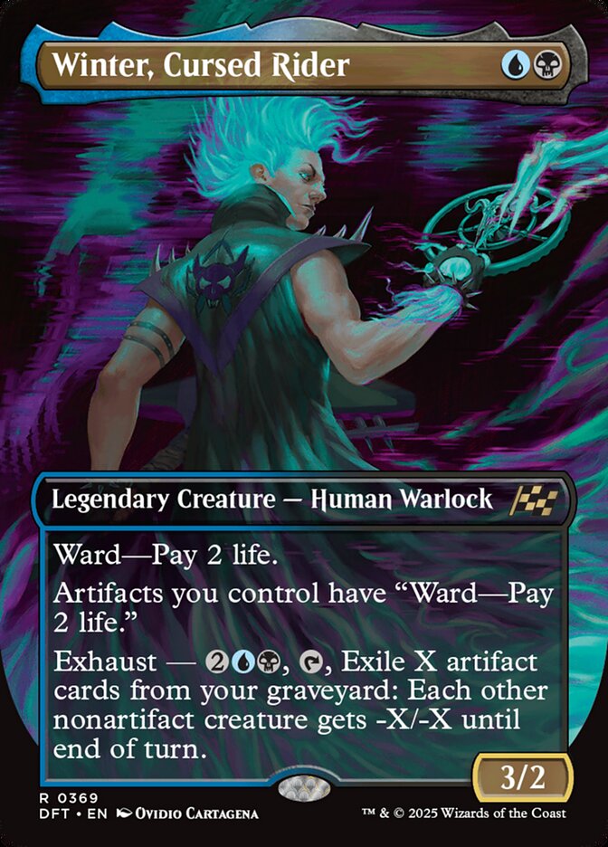 Winter, Cursed Rider · Aetherdrift (DFT) #369 · borderless