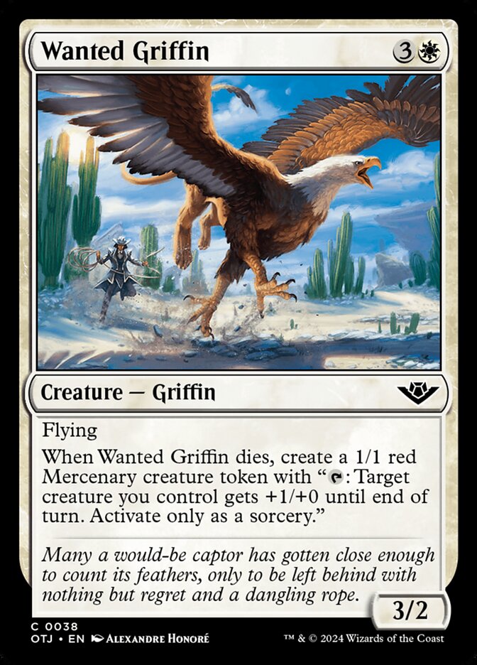 Wanted Griffin · Outlaws of Thunder Junction (OTJ) #38