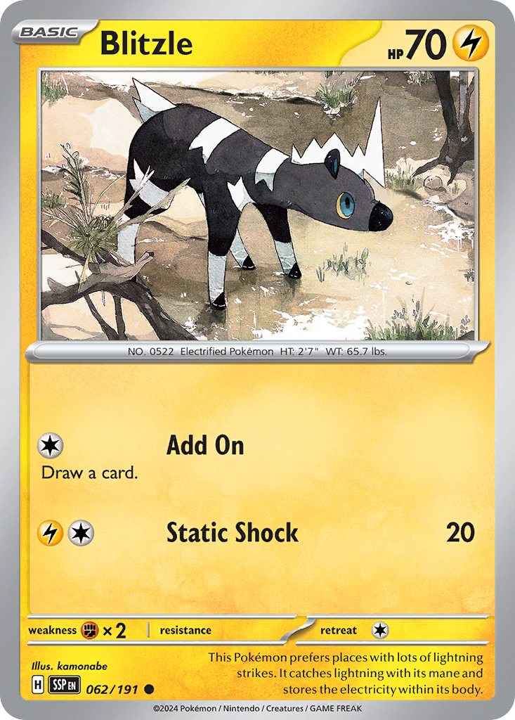 Blitzle · Surging Sparks (SV8) #62