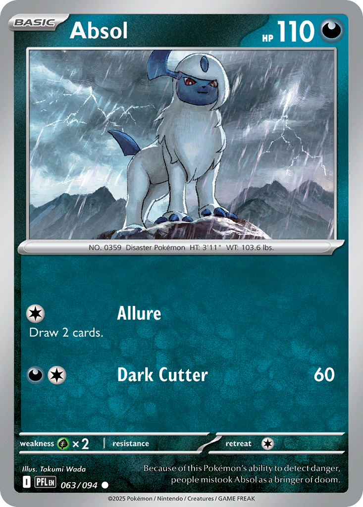 Absol · Phantasmal Flames (ME2) #63