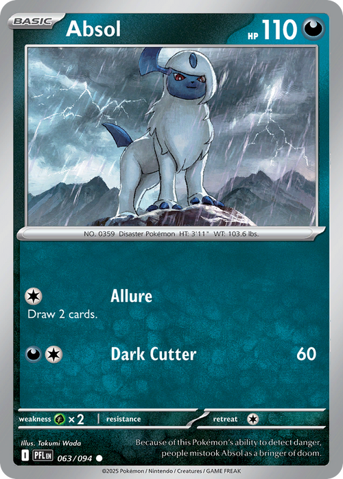 Absol · Phantasmal Flames (ME2) #63