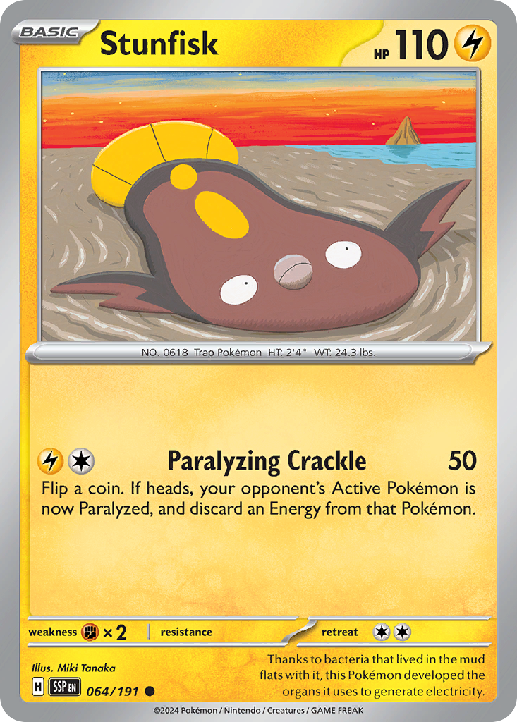 Stunfisk · Surging Sparks (SV8) #64