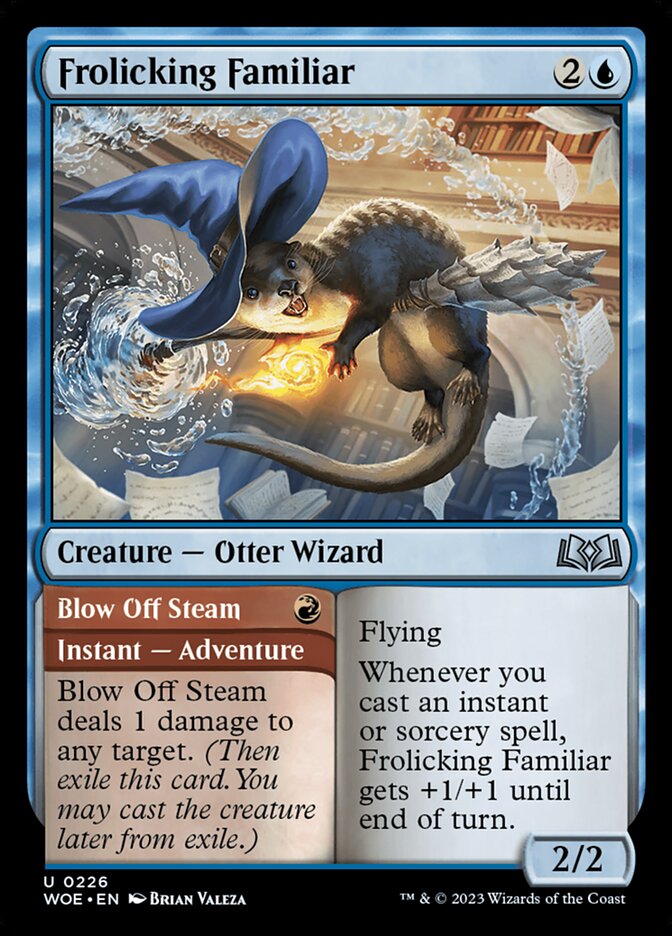 Frolicking Familiar // Blow Off Steam · Wilds of Eldraine (WOE) #226