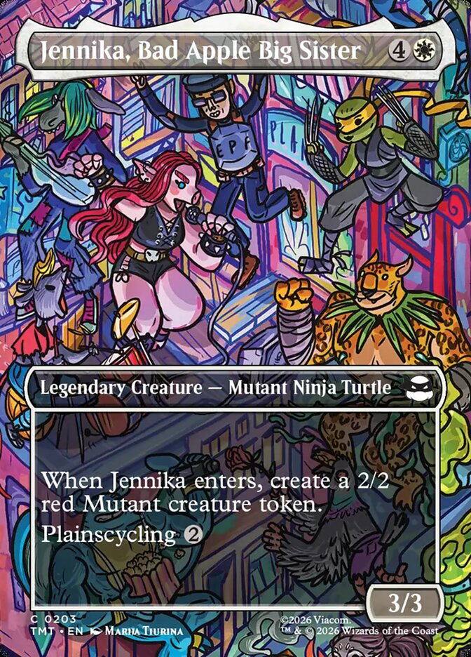 Jennika, Bad Apple Big Sister · Teenage Mutant Ninja Turtles (TMT) #203 · borderless