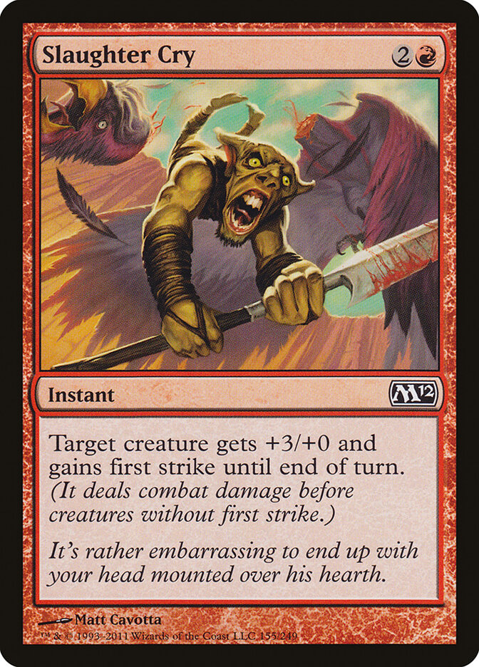 Slaughter Cry · Magic 2012 (M12) #155