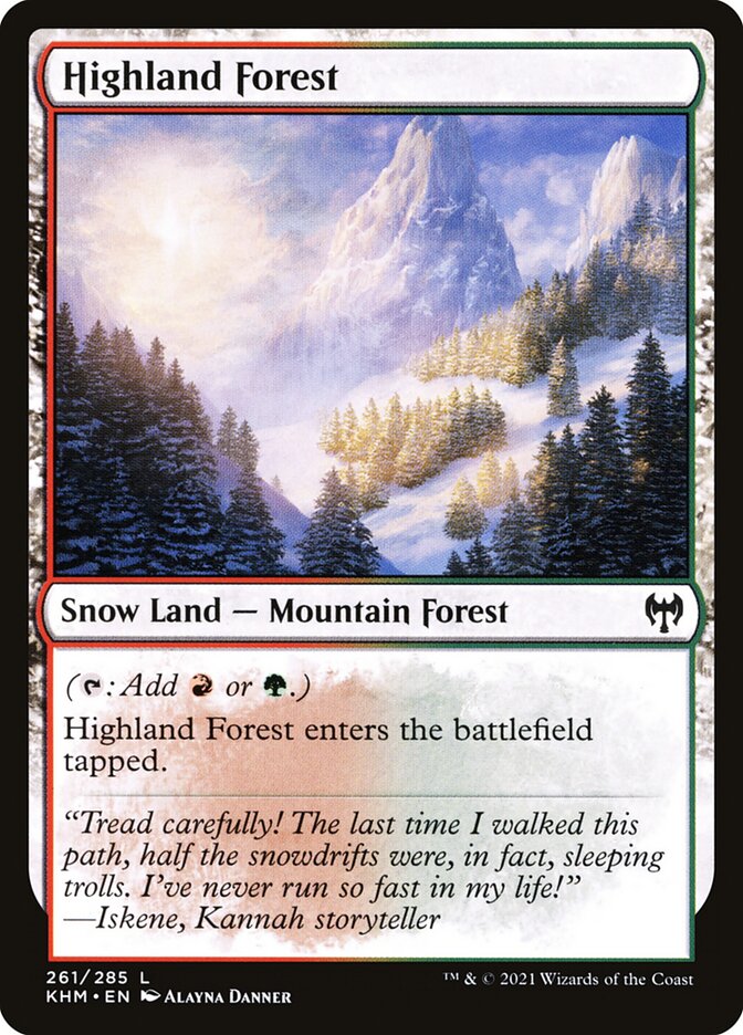 Highland Forest · Kaldheim (KHM) #261