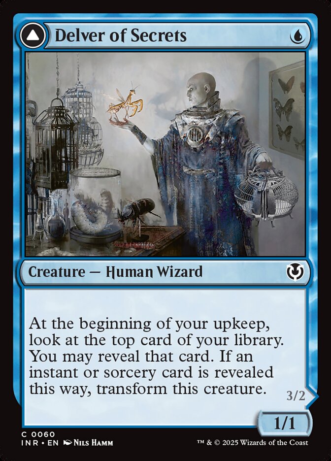 Delver of Secrets // Insectile Aberration · Innistrad Remastered (INR) #60