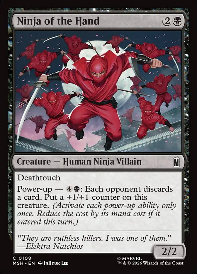 Ninja of the Hand · Marvel Super Heroes (MSH) #108