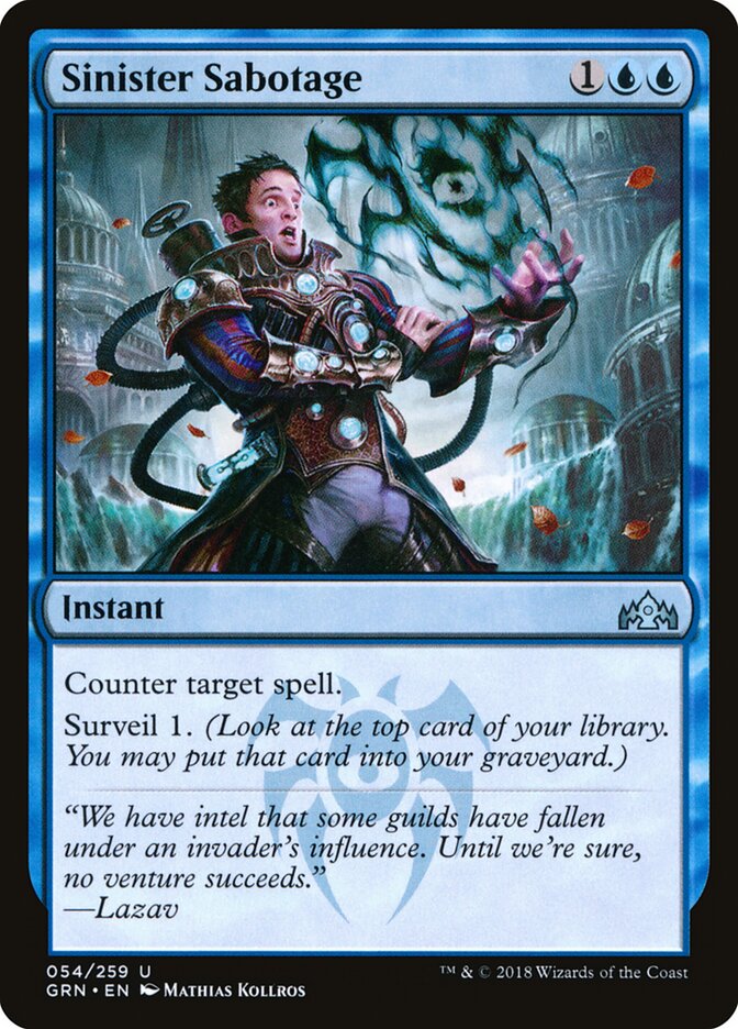 Sinister Sabotage · Guilds of Ravnica (GRN) #54