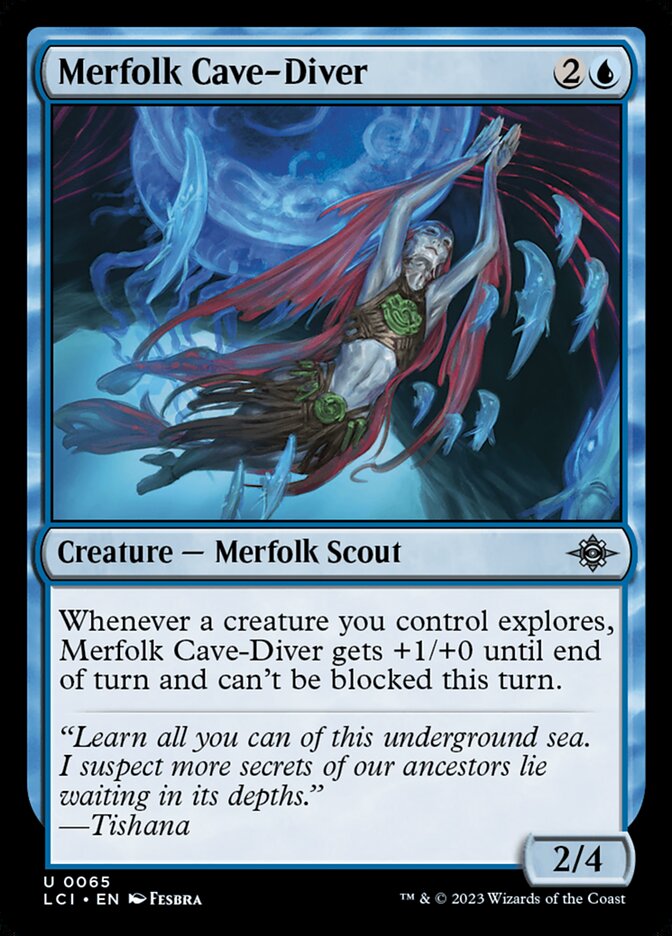 Merfolk Cave-Diver · The Lost Caverns of Ixalan (LCI) #65