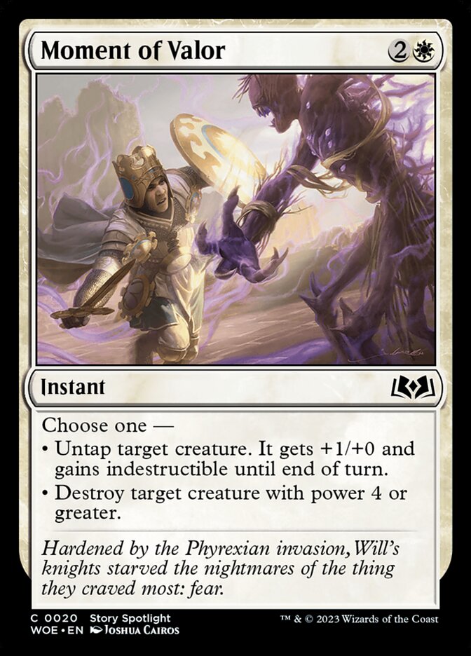 Moment of Valor · Wilds of Eldraine (WOE) #20