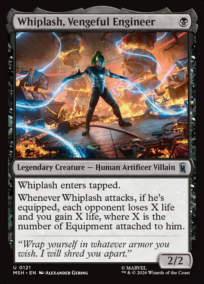 Whiplash, Vengeful Engineer · Marvel Super Heroes (MSH) #121
