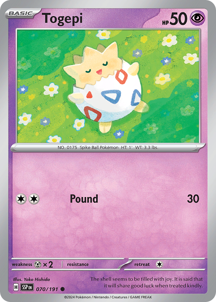 Togepi · Surging Sparks (SV8) #70