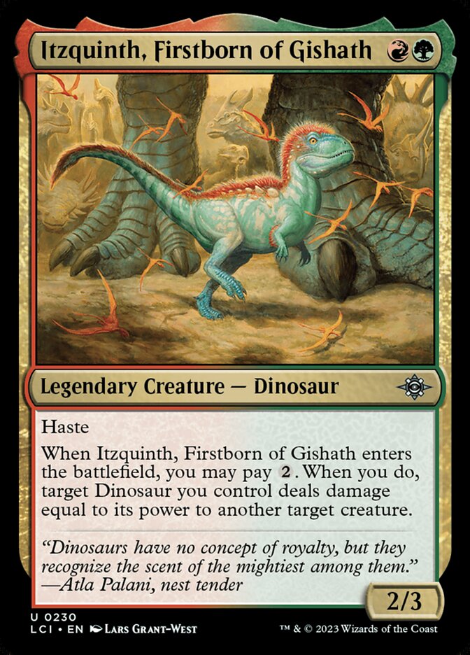Itzquinth, Firstborn of Gishath · The Lost Caverns of Ixalan (LCI) #230