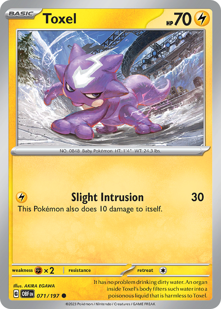 Toxel · Obsidian Flames (SV3) #71