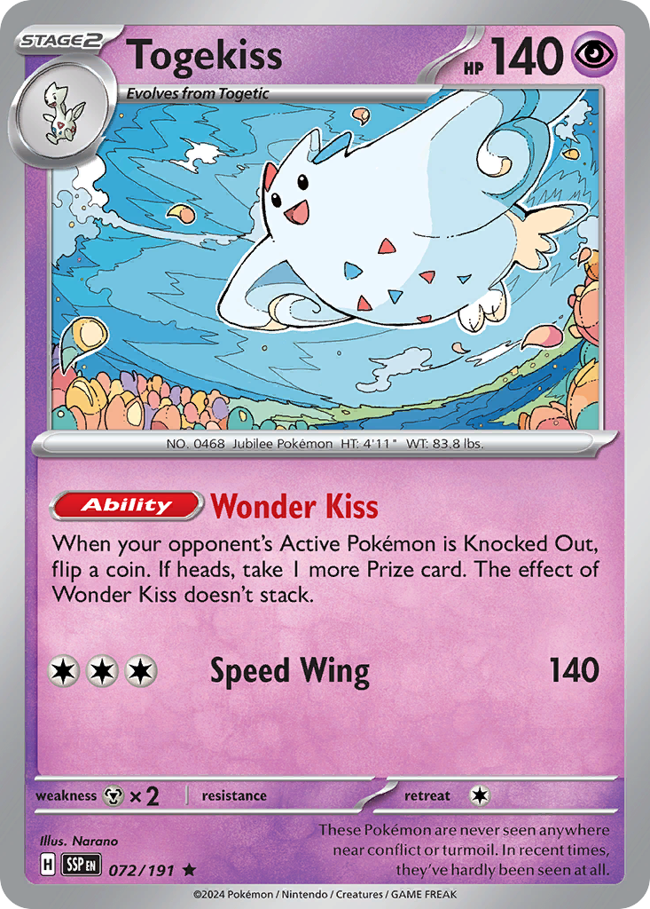 Togekiss · Surging Sparks (SV8) #72