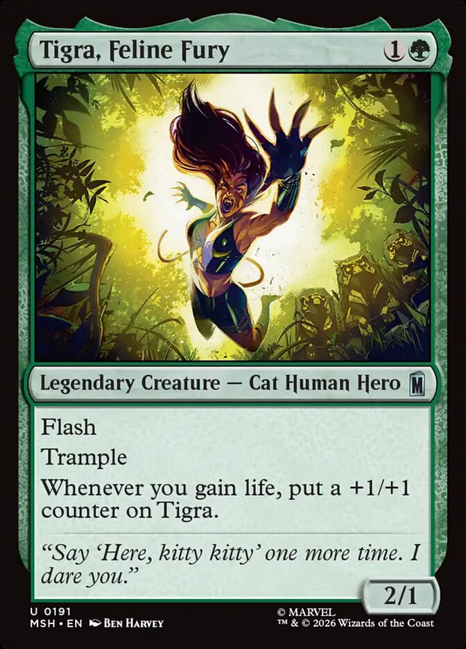 Tigra, Feline Fury · Marvel Super Heroes (MSH) #191