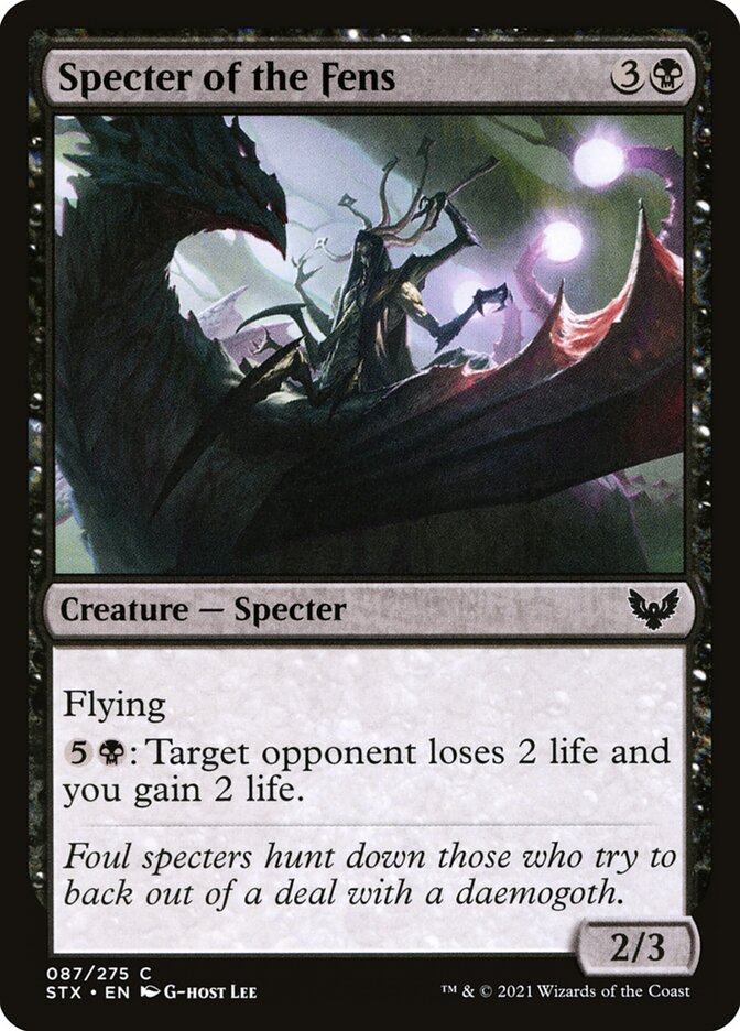 Specter of the Fens · Strixhaven: School of Mages (STX) #87