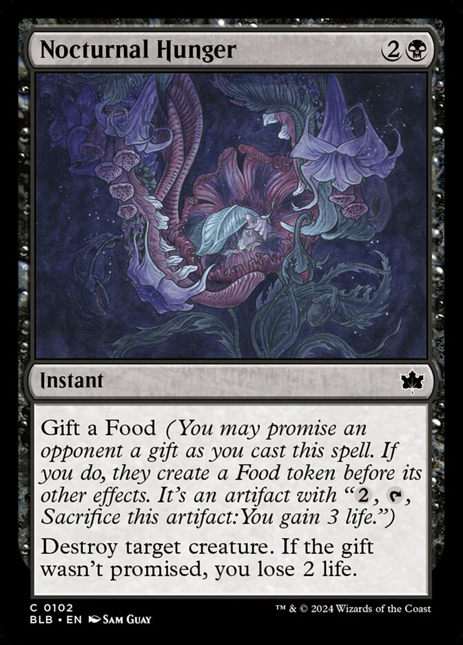 Nocturnal Hunger · Bloomburrow (BLB) #102