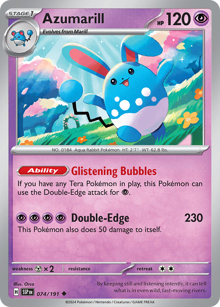 Azumarill · Surging Sparks (SV8) #74