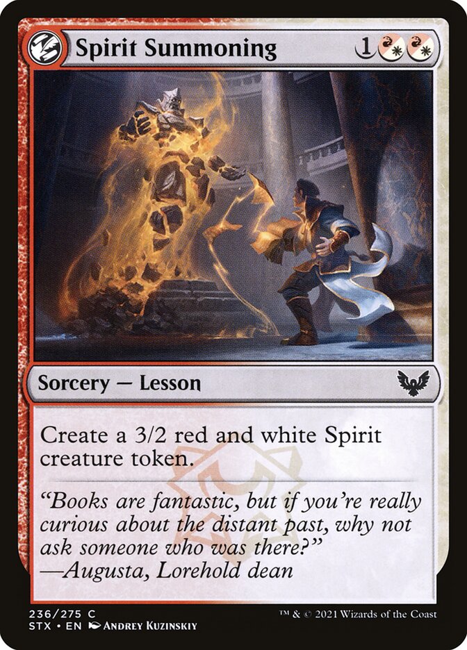 Spirit Summoning · Strixhaven: School of Mages (STX) #236