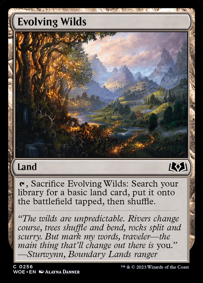 Evolving Wilds · Wilds of Eldraine (WOE) #256