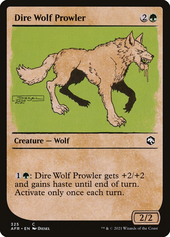 Dire Wolf Prowler · Adventures in the Forgotten Realms (AFR) #325 · showcase