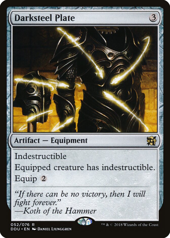 Darksteel Plate · Duel Decks: Elves vs. Inventors (DDU) #52