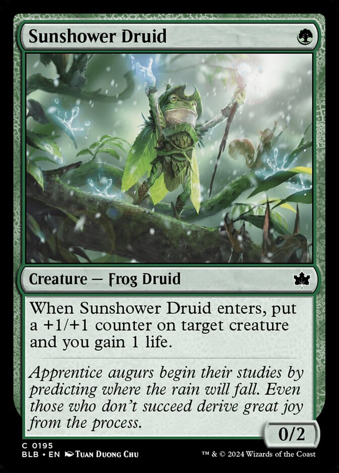 Sunshower Druid · Bloomburrow (BLB) #195